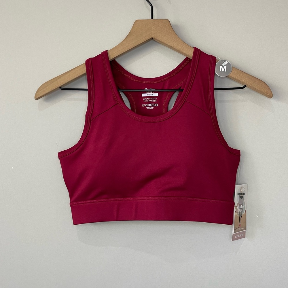 Shadow sport NWT activewear removable cups sports bra medium